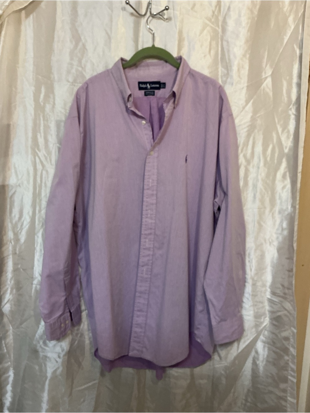 Ralph Lauren Men’s Light Lavender Button-Down Oxford Shirt